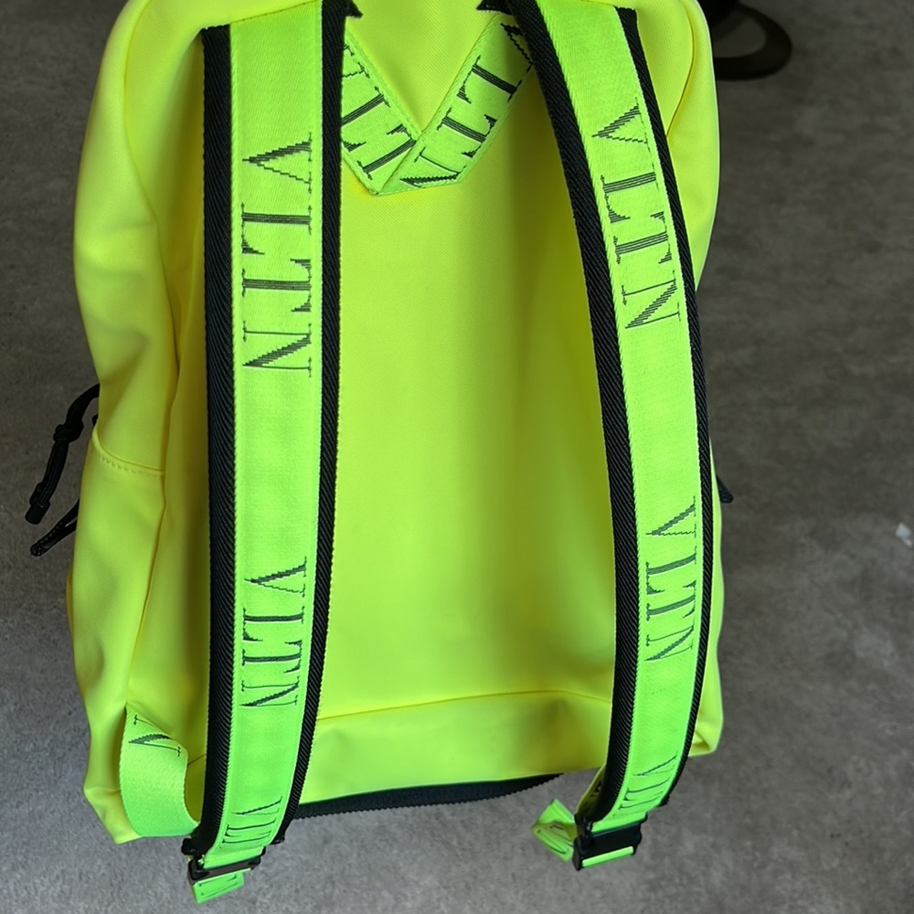 Valentino Garavani VLTN backpack neon black EUC! RARE - Picture 14 of 16